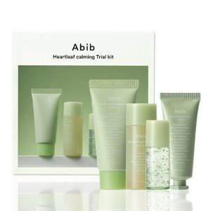 ABIB Heartleaf Calming Trial Kit Foam 30ml +Toner 30ml + Serum 15ml + Cream 20ml